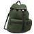 Mochila PRADA Nylon Verde Plata Auth ar14348 - Jerrillo