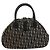 Christian Dior Trotter Canvas Double Saddle Hand Bag Black Silver Auth 182186 - Jerrillo - vista 2