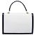 Céline CELINE Medallion Hand Bag Leather White Gold Auth 211306V - Jerrillo - vista 3