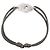 DINH VAN - Bracciale Menottes PM Dinh Van in oro bianco e cordino grigio