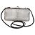 Autre Marque Saint Laurent Silver Metallic Brass Lambskin Monogram Cassandre Cage - vista 2