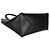 Borsa Tote Medium Puzzle Fold in pelle di vitello lucida nera Loewe - vista 7