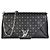 Borsa Louis Vuitton Love Note in pelle di vitello nera borchiata