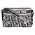 Borsa a tracolla Small Diorcamp in jacquard Blue Oblique Christian Dior