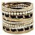 Bracciale Cuff Largo Chanel 17P Autentico Pelle Perle e Cristalli