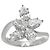 Anello Harry Winston Cluster MM in platino - vista 2