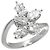 Anello Harry Winston Cluster MM in platino - vista 5