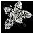 Anello Harry Winston Cluster MM in platino - vista 6