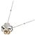 Céline Collana Celine Diamond 0.08ct in Oro Bianco e Oro Rosa 18K