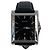 Gucci Reloj Quartz G Timeless 138.4 de acero, esfera rectangular negra y correa de cuero