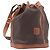 Céline CELINE Macadam Canvas Shoulder Bag PVC Leather Brown Gold