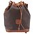 Céline CELINE Macadam Canvas Shoulder Bag PVC Leather Brown Gold - vista 13
