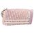Christian Dior Trotter Canvas Shoulder Bag PVC Pink Silver