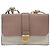 Miu Miu Madras Shoulder Bag Leather Purple Gray - vista 13