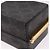 Céline CELINE Macadam Canvas Triomphe Minodiere Hand Bag PVC Black Gold - vista 15