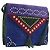 Autre Marque Saint Laurent Studs Shoulder Bag Suede Blue Gold Tone