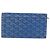 Goyard Herringbone Long Wallet PVC Leather Blue Silver - vista 3