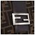 FENDI Zucca Canvas Mamma Baguette Hand Bag Black Brown - vista 17