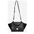 Trapèze Céline Borsa Trapeze in pelle e camoscio nera - vista 3