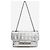 Chanel Bolsa de aba quadrada acolchoada em couro metalizado Silver 2000 - vista 2