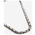 Chanel Bolsa de aba quadrada acolchoada em couro metalizado Silver 2000 - vista 4