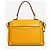 Chloé Borsa Faye Day in pelle e camoscio gialla - vista 4