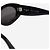 Alaïa Occhiali da sole ovali in acetato nero - vista 5