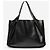 Stella Mc Cartney Borsa tote Alter Mat traforata con logo nera - vista 3