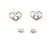 Orecchini Gucci Interlocking G Heart in Argento 925 - vista 2