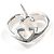 Orecchini Gucci Interlocking G Heart in Argento 925 - vista 5