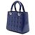 Dior Blue Medium Patent Cannage Lady Dior - vista 2