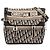 Borsa Messenger Diorcamp in tela ricamata Oblique Blue Medium Dior