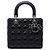 Dior Black Medium Lambskin Cannage Lady Dior