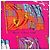 Foulard di seta Hermès Pink Pavois 45 - vista 5