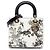 Dior White Medium Patent Toile de Jouy Lady Dior