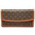 Louis Vuitton Brown Monogram Pochette Dame GM