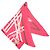 Pañuelo de seda Hermès Pink Bolduc Pointu Triangle