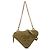 Pouch Prada Triangle Mini in crochet di rafia verde con logo ricamato