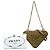 Pouch Prada Triangle Mini in crochet di rafia verde con logo ricamato - vista 7