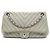 Chanel Silver Medium Chevron Calfskin Stud Wars Flap