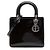 Dior Purple Medium Patent Lady Dior