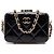 Chanel Piccola Box in Capretto Glacé Nero con Catena
