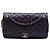 Chanel Purple Jumbo Quilted Iridescent Caviar Easy Flap