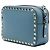 Borsa Camera Rockstud in pelle blu Valentino - vista 2