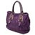 Borsa Prada Purple Tessuto Gaufre Satchel - vista 2