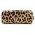 Céline Celine Mini Borsa a Tracolla Triomphe in Velluto con Stampa Leopardata Marrone - vista 3