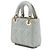Dior Gray Mini Lambskin Cannage Lady Dior - vista 2