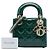 Dior Green Mini Patent Cannage Lady Dior - vista 6