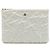 Pouch Chanel Silver Medium Metallic Lambskin Star Embossed O Case