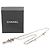 Collana a doppia catena Chanel Silver CC in ottone e strass con pendente Love - vista 7